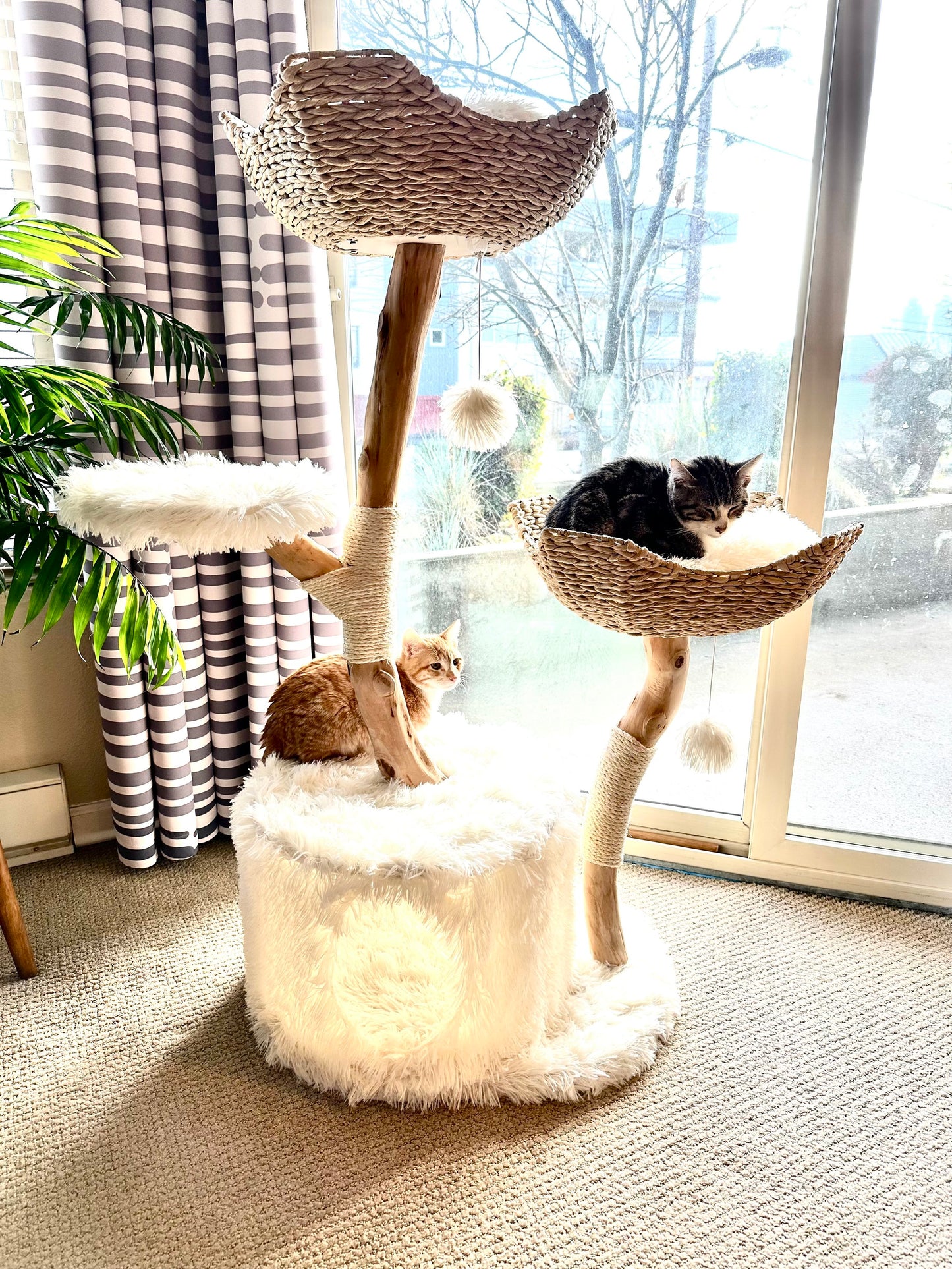 Modern Multi-Level Cat Tree Tower - Aesthetic & Durable Design